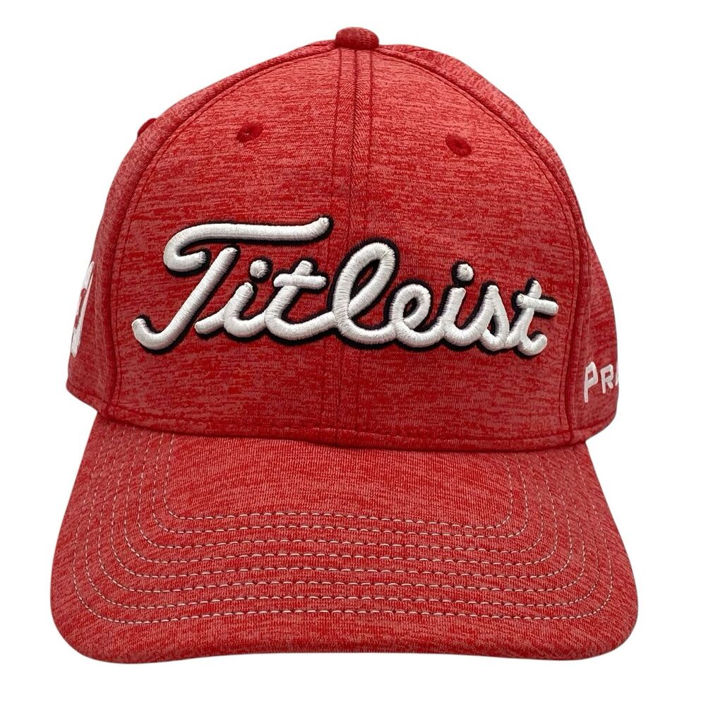 Titleist FootJoy FJ Pro V1 A-Flex Heathered Red Golf‎ Hat Size L/XL